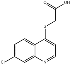 2-[(7-CHLORO-4-QUINOLINYL)SULFANYL]ACETIC ACID Structure