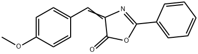4-(4-METHOXYBENZYLIDENE)-2-PHENYL-2-OXAZOLIN-5-ONE Struktur