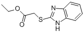 Ethyl=(1H-benzimidazol-2-ylthio)acetate Struktur