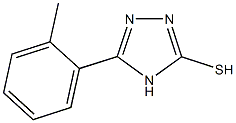 5-(2-メチルフェニル)-4H-1,2,4-トリアゾール-3-チオール 化学構造式