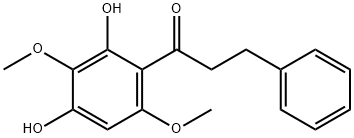 2',4'-Dihydroxy-3',6'-dimethoxydihydrochalcone 化学構造式