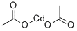 Cadmium acetate Struktur