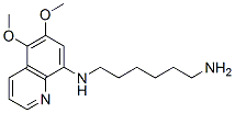 N-(5,6-dimethoxyquinolin-8-yl)hexane-1,6-diamine Struktur