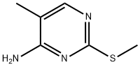 2-(Methylthio)-5-methylpyrimidine-4-amine Struktur