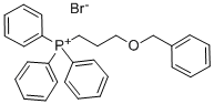 (3-ベンジルオキシプロピル)トリフェニルホスホニウムブロミド 化学構造式