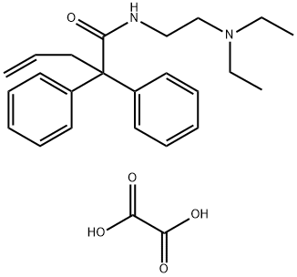 N-(2-diethylaminoethyl)-2,2-diphenyl-pent-4-enamide, oxalic acid Structure