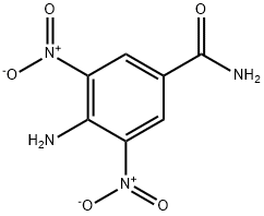 4-アミノ-3,5-ジニトロベンズアミド 化学構造式