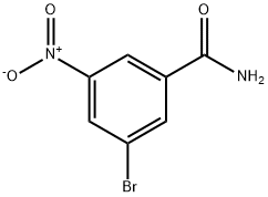 3-ブロモ-5-ニトロベンズアミド 化学構造式
