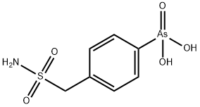 [4-(sulfamoylmethyl)phenyl]arsonic acid 化学構造式