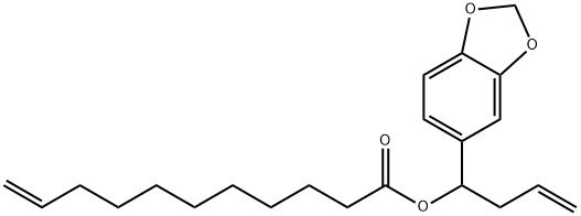 1-benzo[1,3]dioxol-5-ylbut-3-enyl undec-10-enoate Struktur