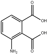 3-アミノ-1,2-ベンゼンジカルボン酸 化学構造式