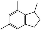 2,3-ジヒドロ-1,5,7-トリメチル-1H-インデン 化学構造式