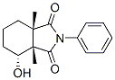 (3aS,4R,7aS)-3a,4,5,6,7,7a-ヘキサヒドロ-4-ヒドロキシ-3a,7a-ジメチル-2-フェニル-1H-イソインドール-1,3(2H)-ジオン 化学構造式