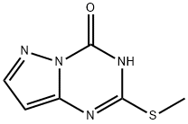 2-(メチルチオ)ピラゾロ[1,5-A][1,3,5]トリアジン-4(3H)-オン 化学構造式