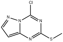 4-クロロ-2-(メチルチオ)ピラゾロ[1,5-A][1,3,5]トリアジン 化学構造式