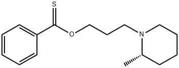 3-(2-methyl-1-piperidyl)propylsulfanyl-phenyl-methanone Structure