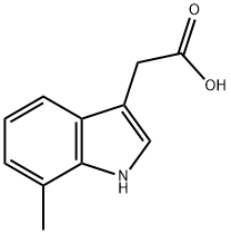 7-甲基吲哚-3-乙酸, 5435-36-9, 结构式