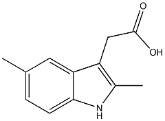 2-(2,5-dimethyl-1H-indol-3-yl)acetic acid Struktur