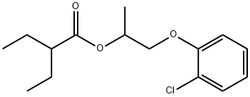 1-(2-chlorophenoxy)propan-2-yl 2-ethylbutanoate Structure