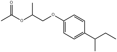 1-(4-butan-2-ylphenoxy)propan-2-yl acetate Structure