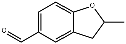 2,3-ジヒドロ-2-メチル-5-ベンゾフランカルボアルデヒド 化学構造式