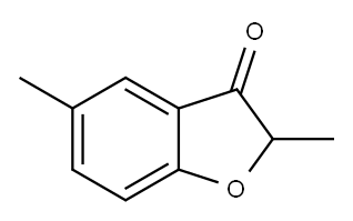 2,5-ジメチル-3(2H)-ベンゾフラノン 化学構造式