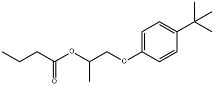 1-(4-tert-butylphenoxy)propan-2-yl butanoate Struktur