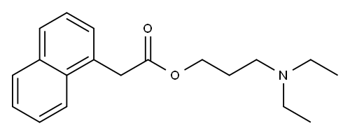 3-diethylaminopropyl 2-naphthalen-1-ylacetate Structure