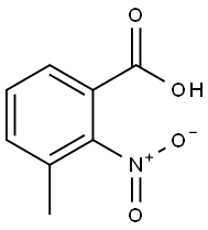 2-硝基-3-甲基苯甲酸,5437-38-7,结构式