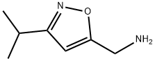 1-(3-イソプロプイルイソキサゾール-5-イル)メタンアミン 化学構造式