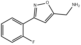 C-[3-(2-FLUORO-PHENYL)-ISOXAZOL-5-YL]-METHYLAMINE Structure