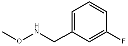 Benzenemethanamine, 3-fluoro-N-methoxy- (9CI) Struktur