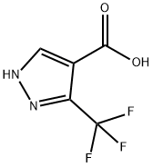5-三氟甲基-1H-吡唑-4-羧酸 结构式