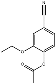 4-CYANO-2-ETHOXYPHENYL ACETATE Struktur