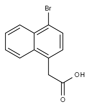 4-Bromo-1-naphthaleneacetic acid Struktur