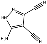 3-氨基吡唑-4,5-二甲腈, 54385-49-8, 结构式