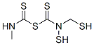 N-methyl-1-(methylthiocarbamoylsulfanyldisulfanyl)methanethioamide Struktur