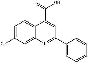 4-QUINOLINECARBOXYLIC ACID,7-CHLORO-2-PHENYL- Structure