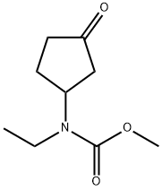Carbamic  acid,  ethyl(3-oxocyclopentyl)-,  methyl  ester  (9CI) Struktur