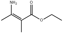 (Z)-3-アミノ-2-メチル-2-ブテン酸エチルエステル 化学構造式