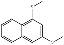Naphthalene, 1,3-bis(methylthio)- Struktur