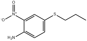 4-丙硫基-2-硝基苯胺,54393-89-4,结构式
