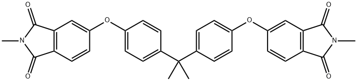 2,2-双[4-(N-甲基酞酰亚胺-4-氧)苯基]丙烷 结构式