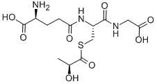 S-ラクトイルグルタチオン 化学構造式