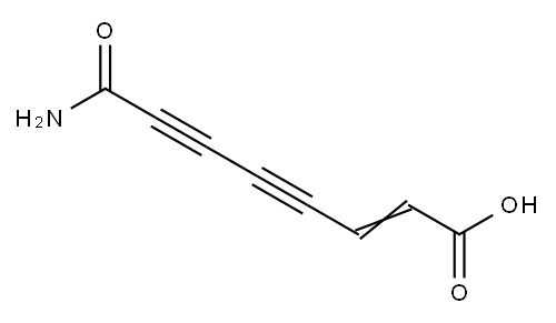 (2E)-8-Amino-8-oxo-2-octene-4,6-diynoic acid Structure
