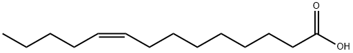 (9Z)-9-テトラデセン酸 化学構造式