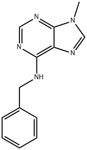 6-BENZYLAMINO-9-METHYLPURINE Struktur