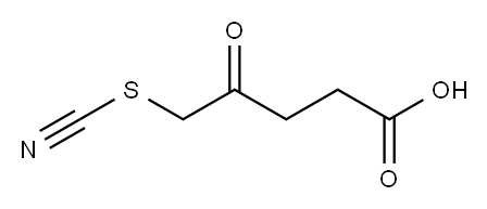4-oxo-5-thiocyanato-pentanoic acid Structure