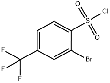 2-BROMO-4-(TRIFLUOROMETHYL)BENZENESULFONYL CHLORIDE Struktur