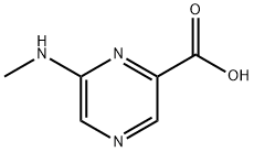 6-(メチルアミノ)ピラジン-2-カルボン酸 化学構造式